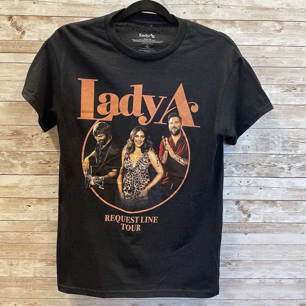 Lady Antebellum Womens Size S Shirt 2023 Request Line Concert Tour Graphic Black